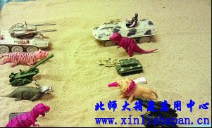 儿子的心理沙盘作品